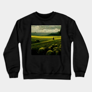 Peaceful Yellow Field | Gazing Crewneck Sweatshirt